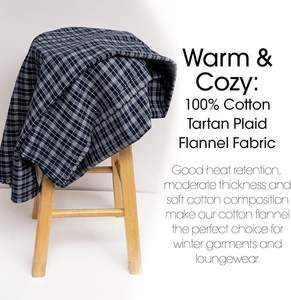 60 pouces 100% tissé imprimé coton tissu 180gsm cardé fil Tartan Plaid motif écossais motif traditionnel rideaux" - Product Image 3