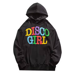 Men's New Fashion Autumn Winter <b>White</b> <b>Hoodie</b> Long Sleeve Casual Blouse Embroidered Technique Loose Fit Solid Color Street Style - Product Image 3