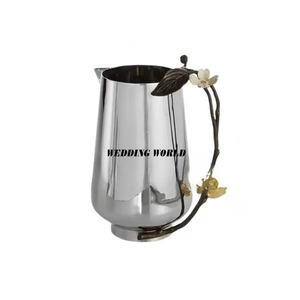 Vase à fleurs en métal de luxe Pot de fleurs design fait main de qualité supérieure Vase à fleurs classique élégant en gros nouveau - Product Image 5