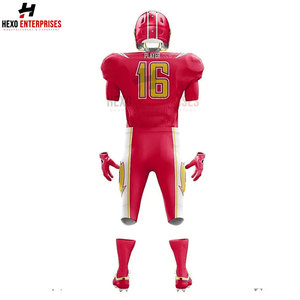 Uniformes de fútbol americano de alta calidad, diseños personalizados, impresión sublimada, secado rápido, transpirable, uniforme de fútbol americano - Product Image 2