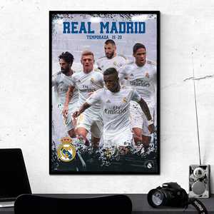 Affiche de l'équipe du Real Madrid pour la saison 2019/20 avec surface brillante - Product Image 5