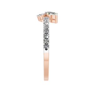 Elegante Anillo de Compromiso de Oro Sólido de 14K con Diamante Cultivado en Laboratorio, Diseño Étnico Fino, Elaborado para un Brillo Delicado y Brillante - Product Image 4