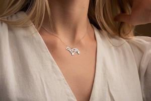 Vente chaude Personnalisé 925 En Argent Sterling Chien Race Pendentif Personnalisé Pet Memorial Bijoux Fine Chaîne Collier pour Les Amoureux Des Animaux - Product Image 5