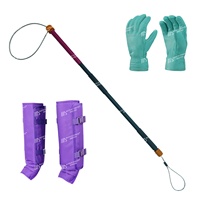 Kit d'outils vétérinaires ODM, gants anti-aboiement, protège-jambes, 100% imperméable, résistant aux morsures, pôle à élingue en alliage de haute qualité pour chien et animal