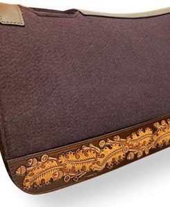 Outil à main Tapis de selle occidental en feutre de laine de Nouvelle-Zélande avec doublure polaire Durable Premium Wholesale - Product Image 2