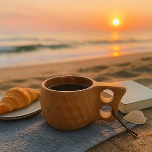 Tasse Kuksa écologique en bois de Neem avec option de gravure pour l'utilisation quotidienne de thé aux herbes et de café (couleur et logo personnalisés) - Product Image 3
