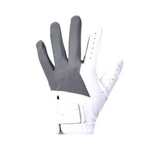 Gants de golf en cuir de mouton respirant et extensible blanc gris Fermeture à boucle et crochet Mains Enfants Hommes Femmes Extérieur Haute qualité - Product Image 1