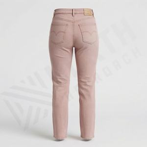 Pantalones Vaqueros de Campana de Cintura Alta para Mujer, Versátiles, Ajustados, de Pierna Ancha, con Diseño Perforado y Lavado, para Invierno - Product Image 2