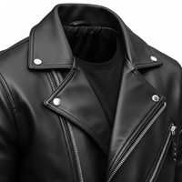 Nouvelle veste parka courte pour femme en similicuir tissé fin avec garniture en fourrure de renard, noire, zippée, élégante, anti-plis, motif 3D, pour l'été