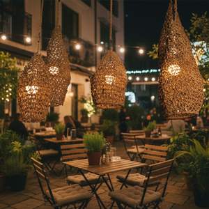 Lámpara de KENYA, Artesanía en Pasto Marino - Product Image 5