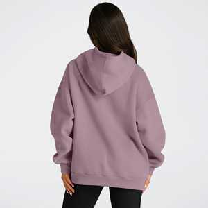 Ropa de calle personalizada, Jersey de algodón 100%, sudaderas con capucha de araña para mujer, Sudadera con capucha de gran tamaño de punto polar transpirable con hombros caídos para mujer - Product Image 5