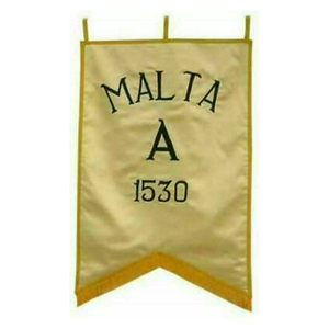 Bannières de station de l'ordre de Malte Regalia maçonniques (B-L-D-R-A) ensemble brodé de 5 nouvelles bannières de maçon de broderie personnalisées - Product Image 2