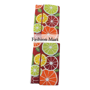 Sac à main pochette perlée colorée abstraite fruits mélangés de luxe chaîne de bandoulière de mode pour toute occasion sacs de soirée en cristal - Product Image 1