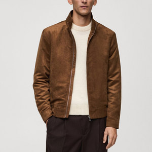 Veste en daim pour homme en cuir véritable, style streetwear, poids moyen, imperméable, coupe-vent, respirante - Product Image 2