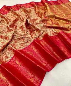 Saree en rayonne tendance avec motif géométrique, ajoutant une touche moderne à votre garde-robe. - Product Image 4