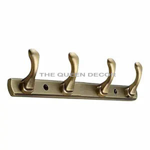 Top vente en acier inoxydable métal or finition Antique support mural vente en gros maison stockage mural - Product Image 3