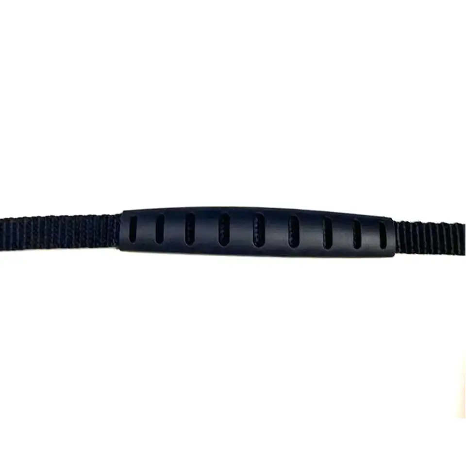 10mm manico in plastica nera con fettuccia per borsa multifunzionale in PVC manici morbidi accessori