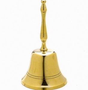Campana de Mano de Latón Pulido para Adoración a Precio de Mayoreo, Campana de Mano de Latón Resistente con Sonido Claro, Decorativa - Product Image 3