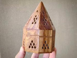 เครื่องเผาเครื่องหอมสำหรับบ้านในบ้านเครื่องหอม mabkhar เคลือบทองดีไซน์ชั้นนำทำจากไม้มาใหม่ล่าสุด - Product Image 4