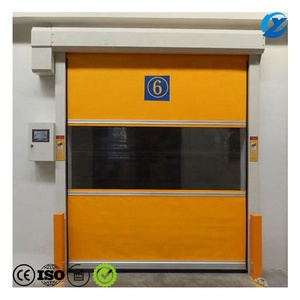 <span class=keywords><strong>Porte</strong></span> rapide automatique en <span class=keywords><strong>PVC</strong></span> avec fenêtre transparente, capteur intelligent, faible bruit pour chambre froide et atelier propre - Product Image 1