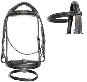 Bride de cheval en cuir marron de haute qualité couronne cousue Style occidental meilleur prix pour équipement d'équitation équestre - Product Image 2