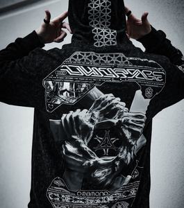 Ropa Urbana de Invierno de Alto Gramaje, Teñida, con Lavado Ácido y Efecto Desgastado, con Logotipo Bordado Personalizado, Estilo Oversize High Street - Product Image 5