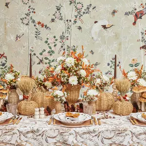 Artículo de temporada, familia de calabaza de ratán, decoración de calabaza de ratán Natural producida a mano para Halloween - Product Image 3