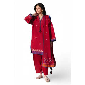 Ensemble 3 pièces en jacquard avec dupatta MJ-62001, paréos pour maillots de bain - Product Image 6