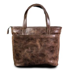 Wholesale Stylish Vintage Genuine Cowhide Leather <b>Tote</b> <b>Bag</b> Custom Logo Durable Shoulder <b>Bag</b> <b>Zipper</b> <b>Large</b> Capacity Handbag Cotton - Product Image 2