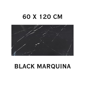 กระเบื้องปูพื้นพอร์ซเลนเคลือบเงาขนาด600X1200มม. การตกแต่งภายในที่หรูหราการอัปเกรดสีดำมันวาวสูงมาก - Product Image 6