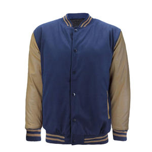 เสื้อแจ็กเก็ตผู้ชายเสื้อแจ็กเก็ตทีมมหาวิทยาลัยไฮสตรีท OEM เสื้อแจ็กเก็ตหนังแฟชั่นโรงงานผลิตโลโก้ตามสั่ง - Product Image 1