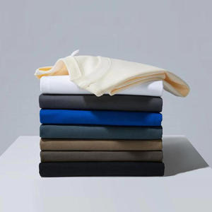 Personalizable 100% algodón peinado grapa camiseta para hombre 180 GSM de gran tamaño en blanco calle sólido multicolor opciones disponibles de punto - Product Image 3