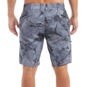 Pantalones cortos de pesca con estampado de cintura elástica para hombre, pantalones cortos de pesca de verano para hombre, pantalones cortos informales para hombre - Product Image 3