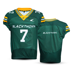 Diseño personalizado 100% poliéster transpirable tela de manga corta uniformes de fútbol americano Teamwear Jersey conjuntos para sublimación - Product Image 3