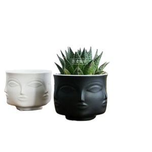 Clásico de conjunto de 3 macetas y jardineras para casa jardín macetas forma redonda Multi color elegante jardín Macetas - Product Image 2