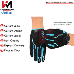 Gants de moto personnalisés avec protection des jointures, respirants, antidérapants, compatibles écran tactile, équipement de conduite en gros - Product Image 6