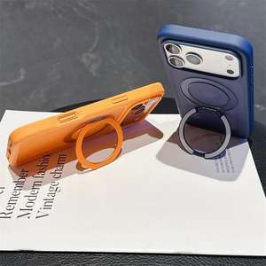 Magnetic Case for 17 <b>Pro</b> <b>Max</b> 14 Plus <b>XR</b> Electroplate Finish Stylish Mobile Phone Case Cover Card Holder Wireless Charging - Product Image 3