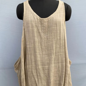 Nueva moda cuello en V profundo corto 100% algodón Casual mujer suave Casual bordado verano Middi vestidos desgaste mujer suave algodón - Product Image 1