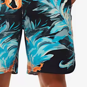 Short de bain 100% coton de qualité professionnelle pour hommes, motif solide, écologique, style décontracté, anti-rides, vente à chaud à bas prix - Product Image 5