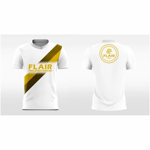 Maillot de football rétro personnalisé de qualité supérieure 100% polyester pour adultes, col en V, léger, confortable, respirant, manches courtes, OEM - Product Image 5