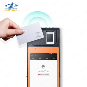 Hfsecurity FP09 <span class=keywords><strong>RFID</strong></span> NFC Android sinh trắc học vân tay thanh toán thiết bị đầu cuối 4 gam Ngân Hàng Đầu đọc thẻ máy in cầm tay máy cho văn phòng - Product Image 5