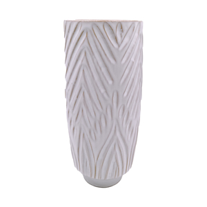 แจกันเซรามิกพื้นสีขาวแบบทันสมัยแนวพอร์ซเลนการออกแบบพื้นผิวลายจุด - Product Image 3