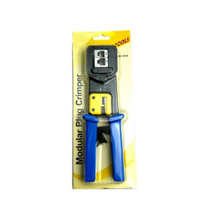 Soft Grip Plastic, ABS, Steel cat5e cat6 <b>Rj45</b> Pass Through <b>Crimping</b> <b>Tool</b> - Product Image 3