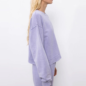 Último estilo, ropa informal, sudadera de lavado ácido para mujer, el mejor proveedor y fabricación, sudaderas transpirables hechas a medida para mujer - Product Image 4