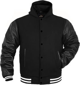 Nuevo mejor estilo Unisex Casual prendas de vestir exteriores Streetwear moda cómodo ajuste cálido Varsity College chaqueta transpirable frente - Product Image 5