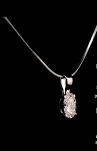 Moderne Or Blanc Partie Porter Pendentif 0.792 GM Sans Chaîne Léger Bijoux Personnalisés par K Samyak Diamant Inde Qualité D'exportation - Product Image 2