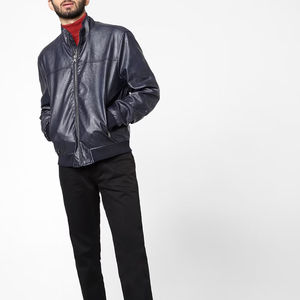 Chaqueta de Cuero para Hombre de Alta Calidad, a la Moda, para Uso en Exteriores, Chaqueta de Cuero Gruesa, Servicio OEM - Product Image 5