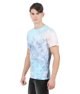 Camiseta de cuello redondo de alta calidad para hombre, de algodón 100% Jersey, sensación suave, estampado Tie Dye, manga corta, estilo Formal, diseños geniales personalizados - Product Image 4