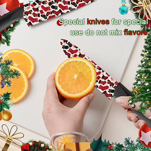 Couteau de chef de qualité supérieure, fourni par l'usine, avec manche en plastique imprimé fleurs, compatible lave-vaisselle, pour les sports de plein air, livraison rapide, vente chaude - Product Image 5