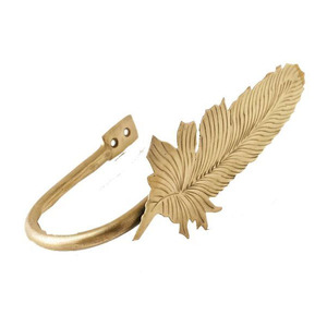 higher quality Ornate brass curtain holdbacks classic brass curtain tiebacks conteporary brass tiebacks made in india - Product Image 4